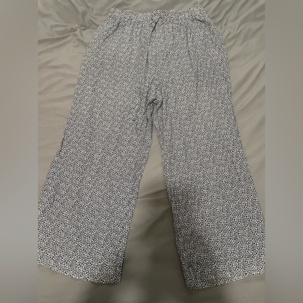flowy floral pants